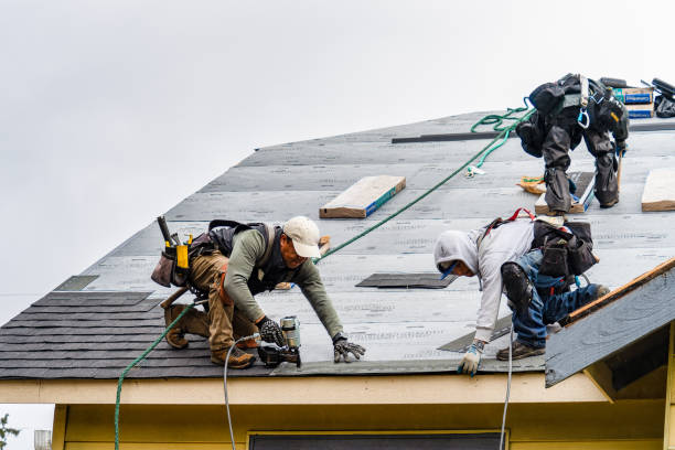 Professional Emergency Roof Repair technician working in Paducah, TX